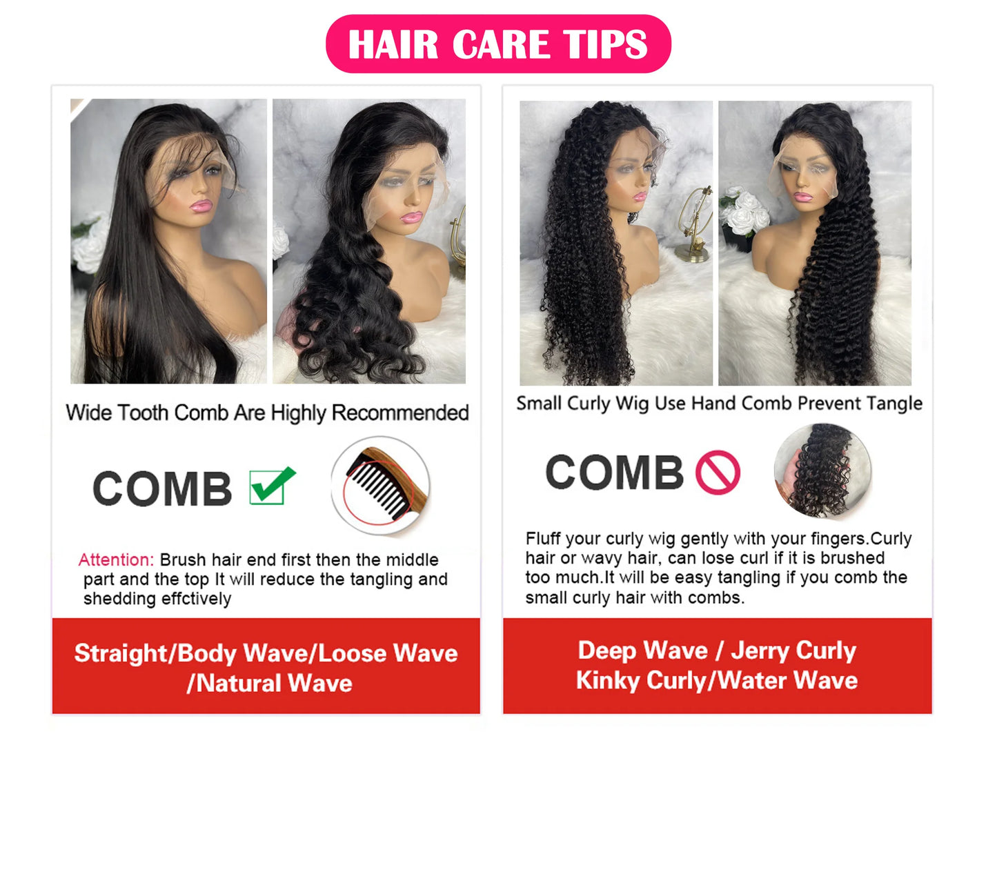 13X6 & 13x4 Bone Straight human hair wig with Transparent Lace for women