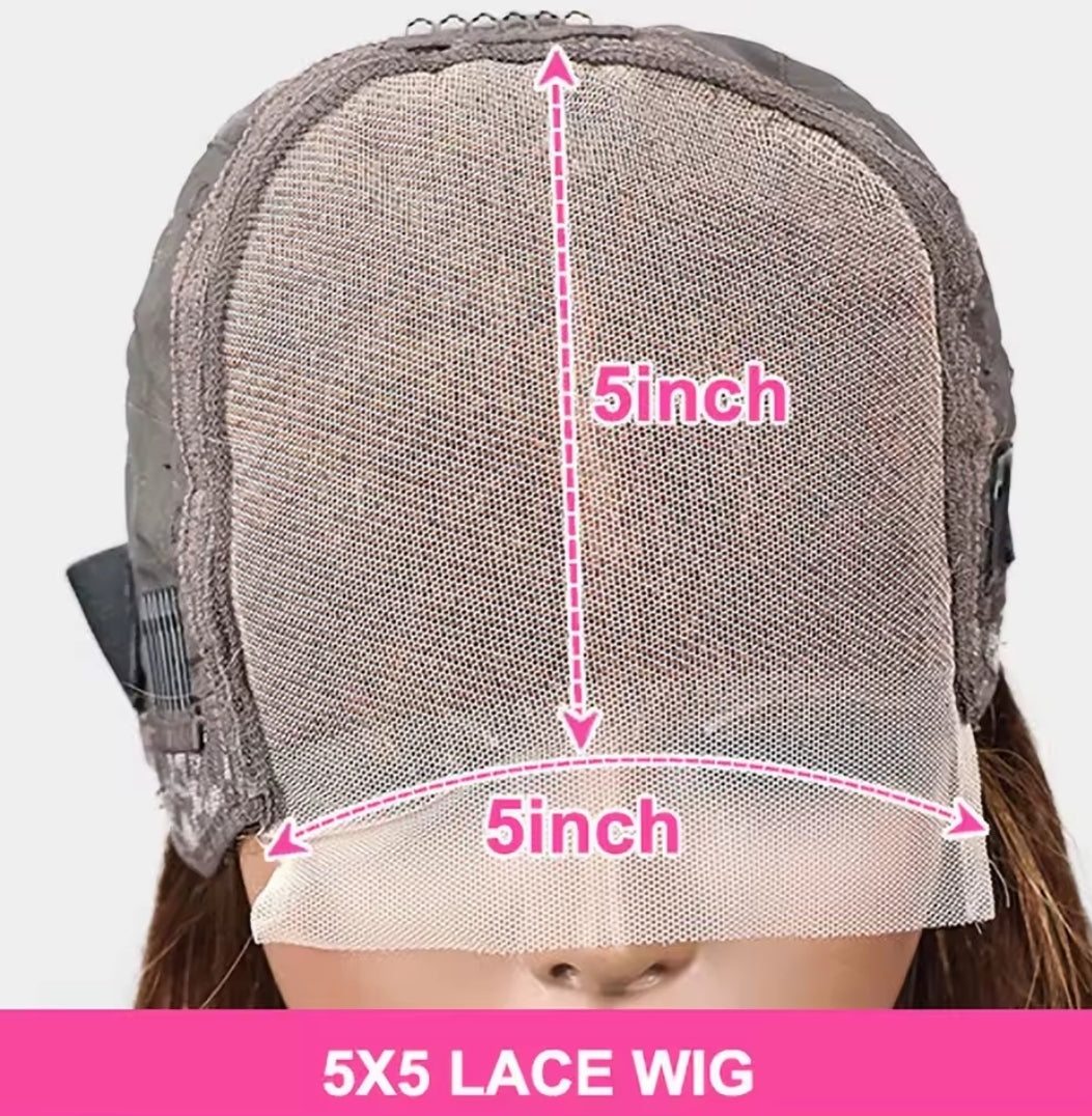 2x6, 4x4, 5X5, 13x4 Short  Straight Brazilian Remy Bob with transparent lace front wig