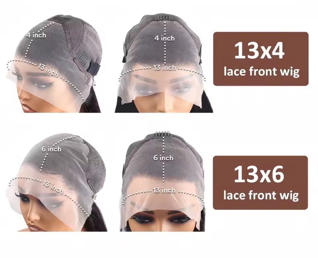 13x4 curly natural black human hair lace front pre plucked wig