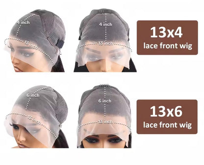 13x4 curly natural black human hair lace front pre plucked wig