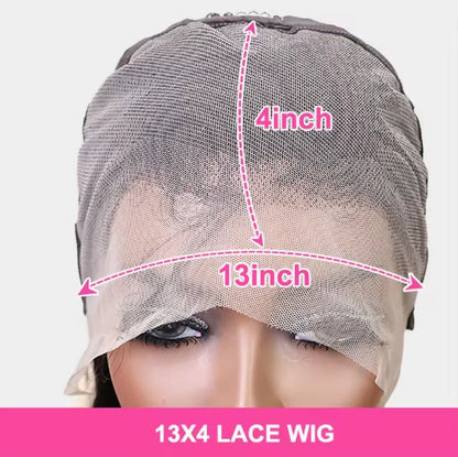 2x6, 4x4, 5X5, 13x4 Short  Straight Brazilian Remy Bob with transparent lace front wig